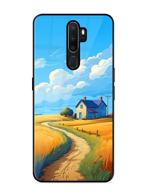 Countryside Cottage Glossy Soft Edge Case for Oppo A9 Chachhi