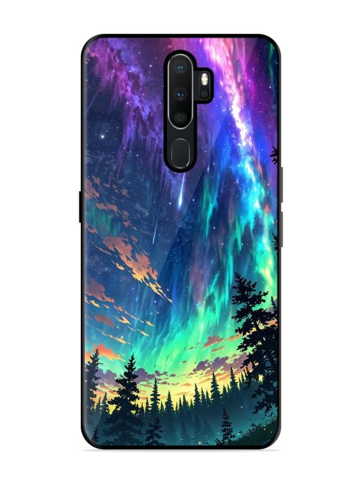 Cosmic Canvas Glossy Soft Edge Case for Oppo A9 Chachhi