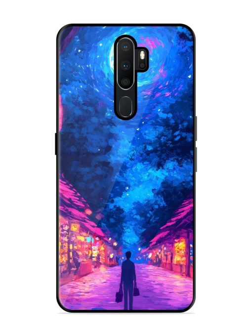 Neon Nightscape Glossy Soft Edge Case for Oppo A9 Chachhi