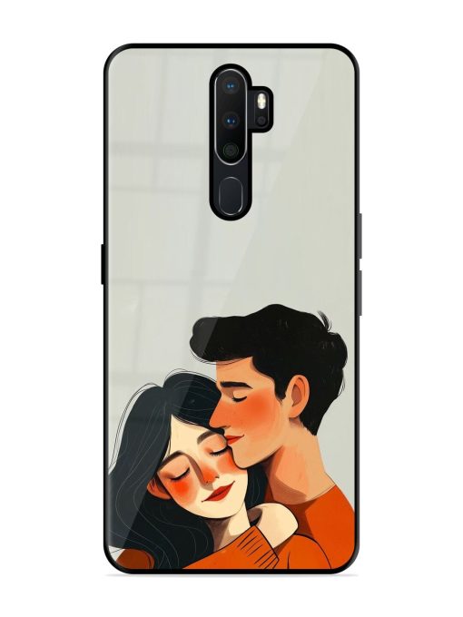 Craft Couples Glossy Soft Edge Case for Oppo A9 Chachhi