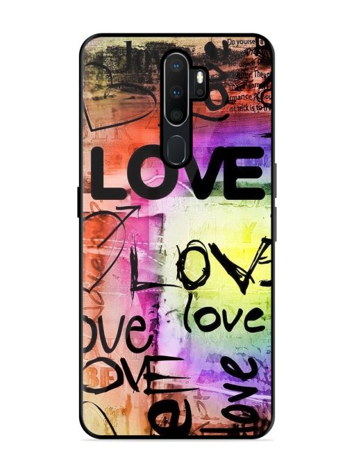 Love Graffiti Glossy Soft Edge Case for Oppo A9