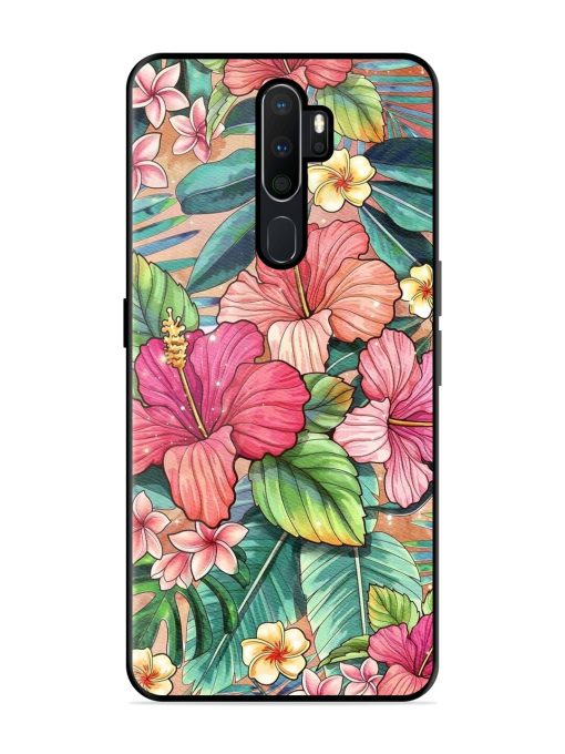 Tropical Tapestry Glossy Soft Edge Case for Oppo A9 Chachhi