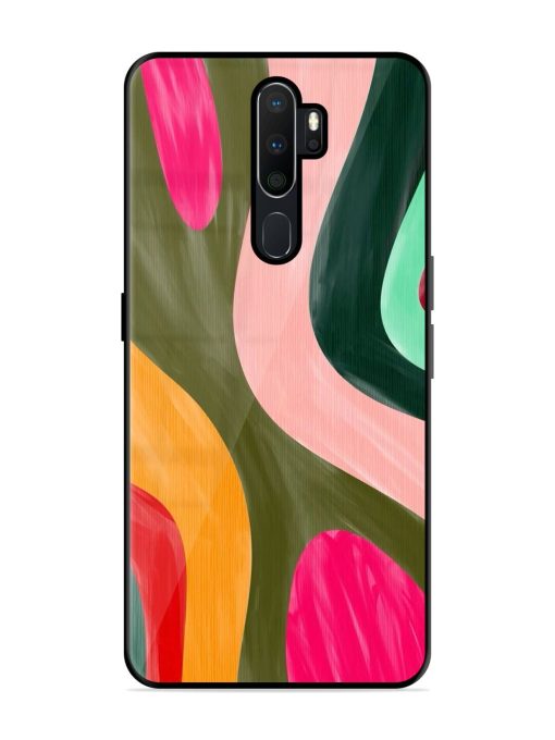 Wavy Wonderland Glossy Soft Edge Case for Oppo A9 Chachhi