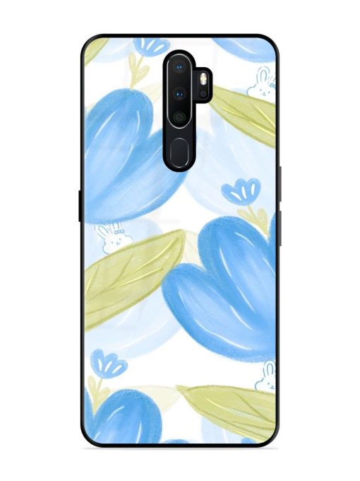 Bunny'S Blue Garden Glossy Soft Edge Case for Oppo A9 Chachhi