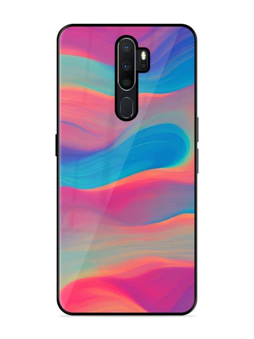 Wavy Wonder Glossy Soft Edge Case for Oppo A9 Chachhi