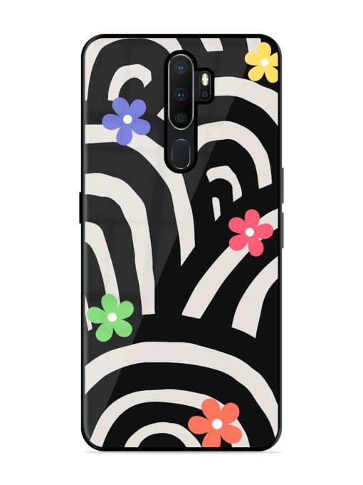 Rainbow Arcs Glossy Soft Edge Case for Oppo A9 Chachhi