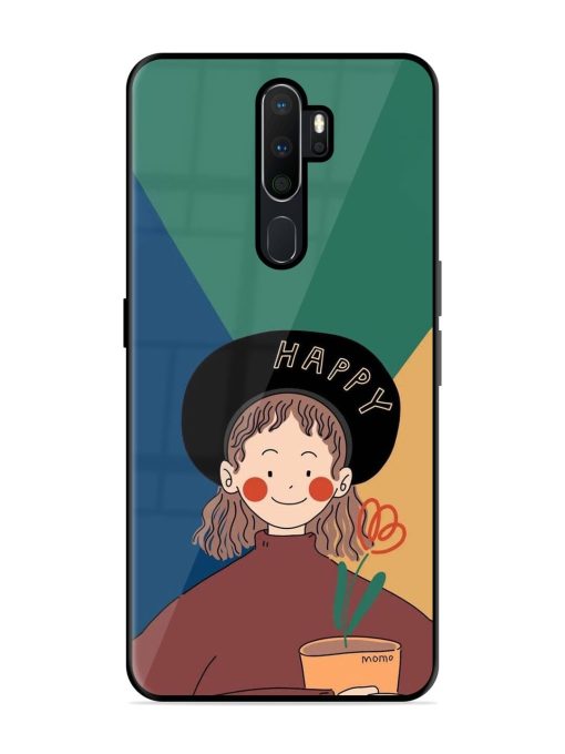 Happy Momo Glossy Soft Edge Case for Oppo A9 Chachhi