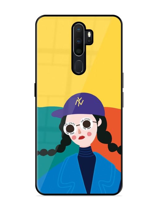 Starry-Eyed Girl Glossy Soft Edge Case for Oppo A9 Chachhi