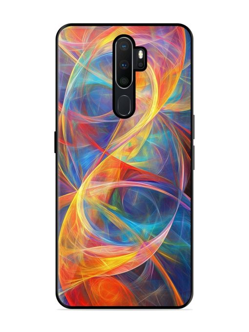 Cosmic Currents Glossy Soft Edge Case for Oppo A9 Chachhi