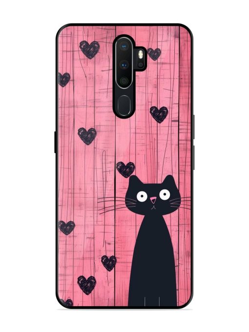 Feline Valentine'S Day Glossy Soft Edge Case for Oppo A9 Chachhi