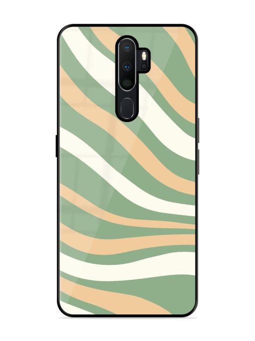 Wavy Pastel Paradise Glossy Soft Edge Case for Oppo A9 Chachhi