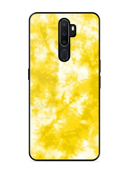 Golden Tie-Dye Twirl Glossy Soft Edge Case for Oppo A9 Chachhi