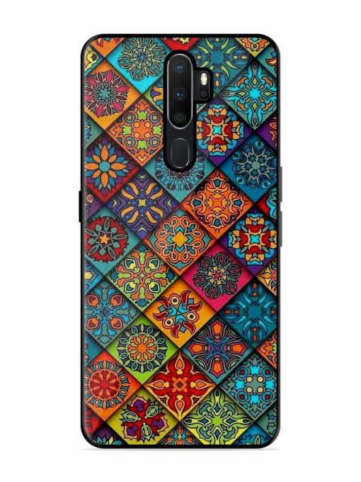 Patchwork Mandala Mosaic Glossy Soft Edge Case for Oppo A9 Chachhi