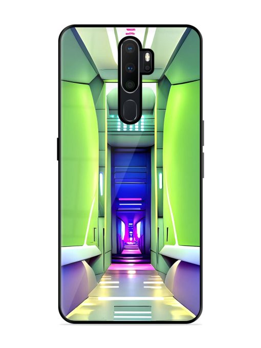 Neon Corridor Glossy Soft Edge Case for Oppo A9 Chachhi