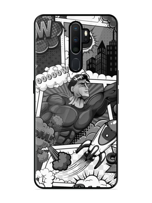 Comic Book Chaos Glossy Soft Edge Case for Oppo A9 Chachhi