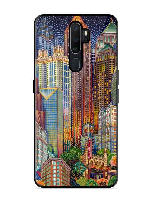 Neon Nightscape Glossy Soft Edge Case for Oppo A9 Chachhi