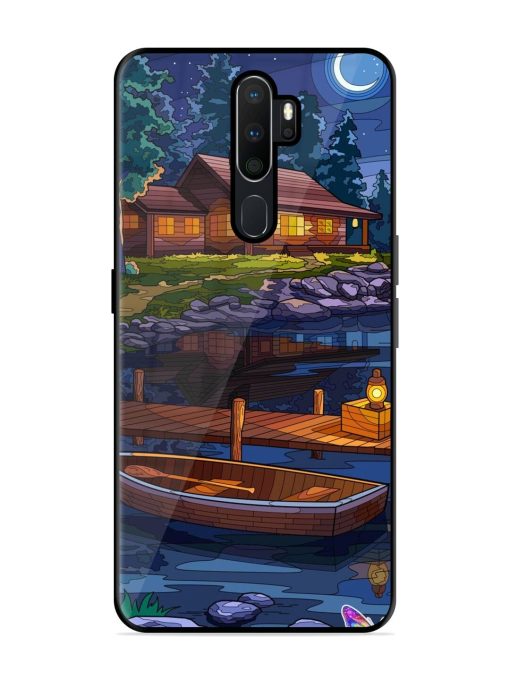 Moonlit Serenity Glossy Soft Edge Case for Oppo A9 Chachhi