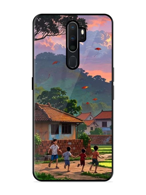 Sunset Play Glossy Soft Edge Case for Oppo A9 (2020) Chachhi