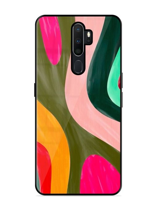 Wavy Wonder Glossy Soft Edge Case for Oppo A9 (2020) Chachhi