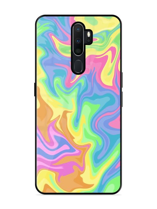 Whimsical Swirl Glossy Soft Edge Case for Oppo A9 (2020) Chachhi