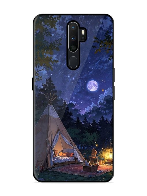 Moonlight Camping Glossy Soft Edge Case for Oppo A9 (2020) Chachhi