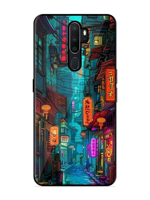 Neon Nightscape Glossy Soft Edge Case for Oppo A9 (2020) Chachhi