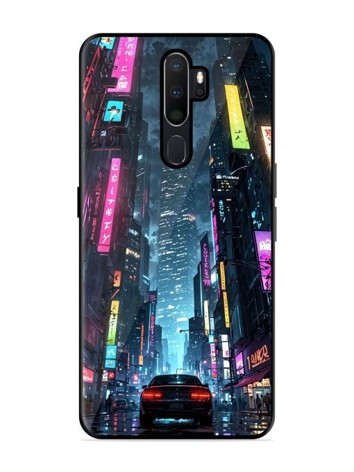 Neon Nightscape Glossy Soft Edge Case for Oppo A9 (2020) Chachhi