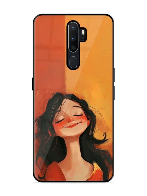 Neon Girl Glossy Soft Edge Case for Oppo A9 (2020) Chachhi