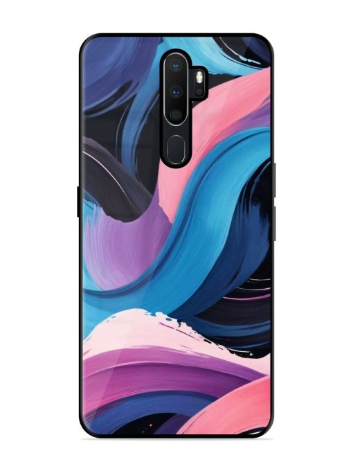 Whimsical Waves Glossy Soft Edge Case for Oppo A9 (2020) Chachhi