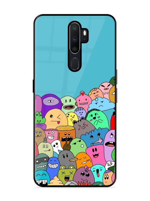 Monster Mash Glossy Soft Edge Case for Oppo A9 (2020) Chachhi