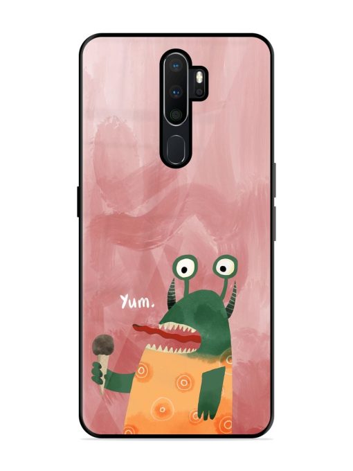 Hungry Monster Glossy Soft Edge Case for Oppo A9 (2020) Chachhi