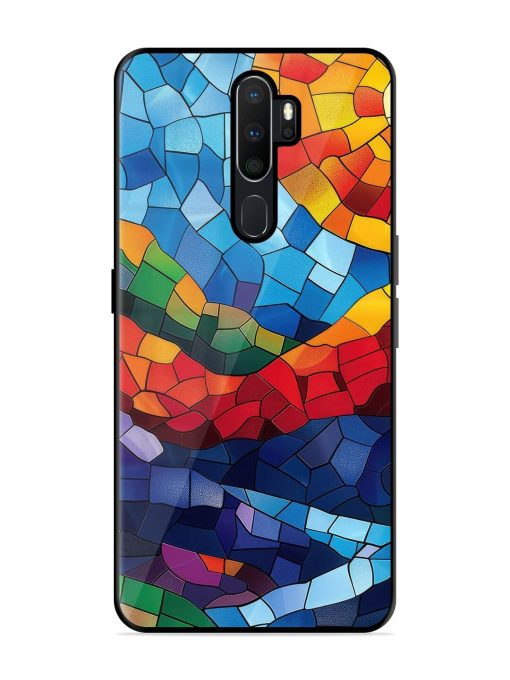 Mosaic Sunset Glossy Soft Edge Case for Oppo A9 (2020)