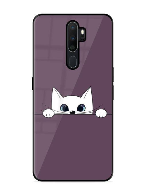 Peek-A-Boo Kitty Glossy Soft Edge Case for Oppo A9 (2020) Chachhi