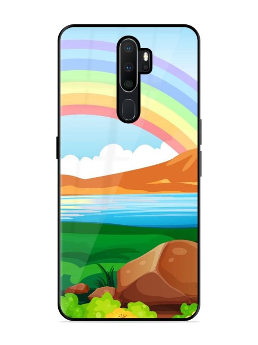 Rainbow Over The Lake Glossy Soft Edge Case for Oppo A9 (2020) Chachhi