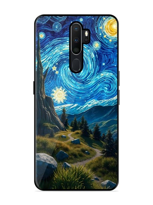 Starry Night In The Shire Glossy Soft Edge Case for Oppo A9 (2020) Chachhi