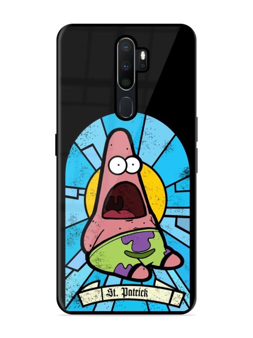 St. Patrick'S Day Stained Glass Patrick Star Glossy Soft Edge Case for Oppo A9 (2020) Chachhi