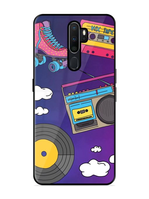 Retro Vibes Glossy Soft Edge Case for Oppo A9 (2020) Chachhi