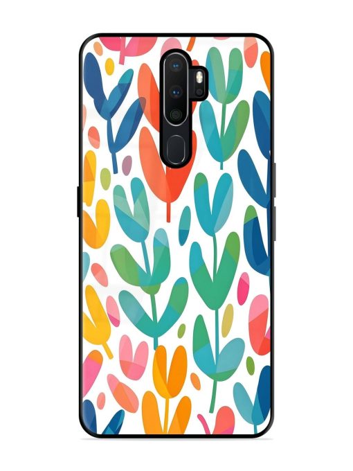 Rainbow Of Blooms Glossy Soft Edge Case for Oppo A9 (2020) Chachhi