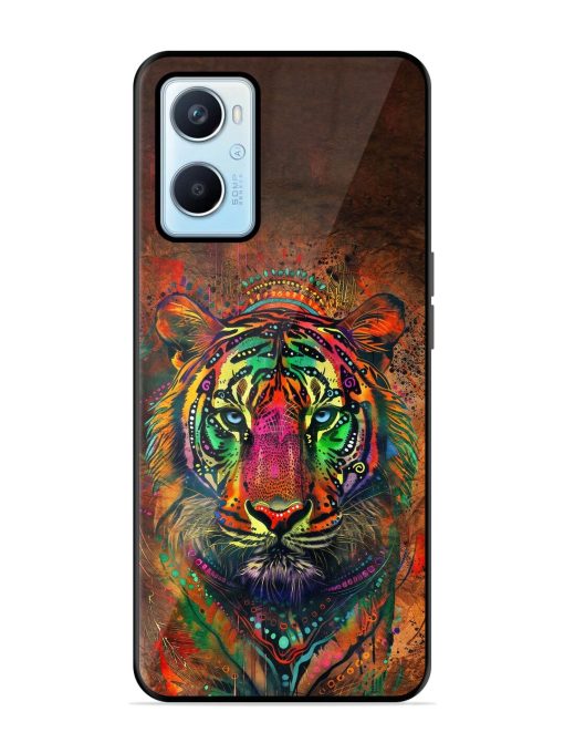 Cosmic Tiger Glossy Soft Edge Case for Oppo A96 Chachhi