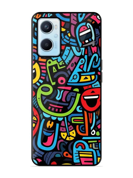 Doodlephoria Glossy Soft Edge Case for Oppo A96 Chachhi