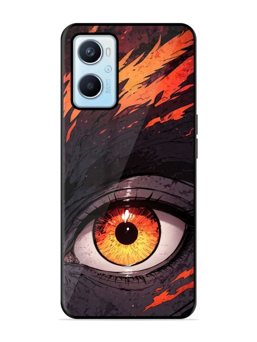 Inferno Gaze Glossy Soft Edge Case for Oppo A96 Chachhi