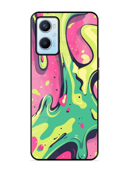 Gooey Grooves Glossy Soft Edge Case for Oppo A96 Chachhi