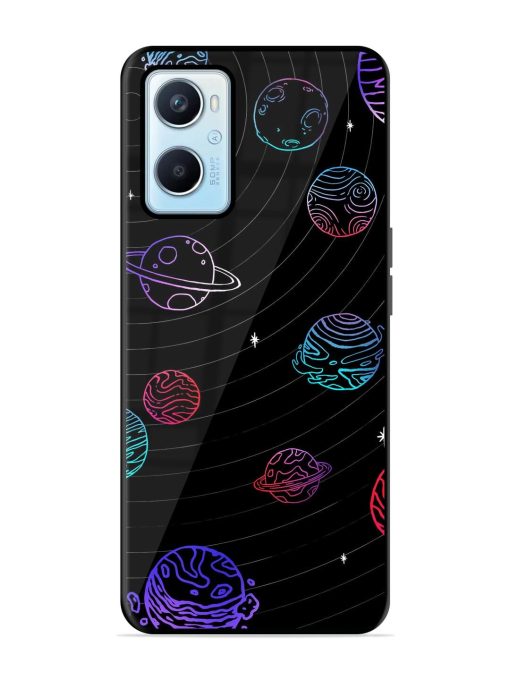 Cosmic Ballet Glossy Soft Edge Case for Oppo A96 Chachhi