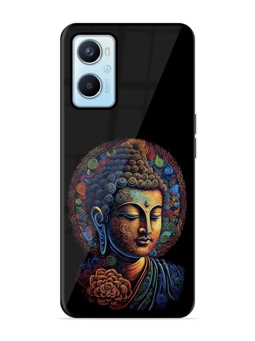 Stained Glass Serenity Glossy Soft Edge Case for Oppo A96 Chachhi