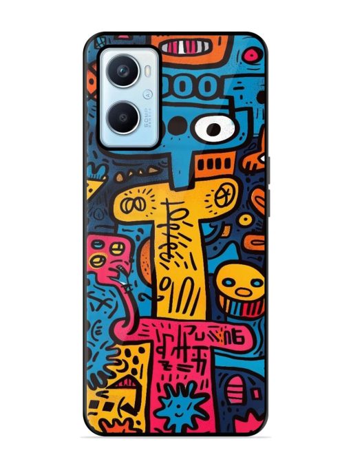 Doodletopia Glossy Soft Edge Case for Oppo A96 Chachhi