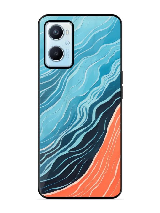 Oceanic Divide Glossy Soft Edge Case for Oppo A96 Chachhi