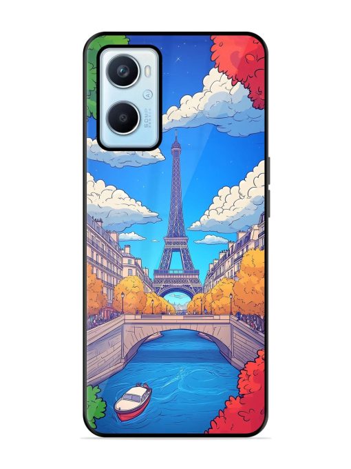 Parisian Panorama Glossy Soft Edge Case for Oppo A96 Chachhi