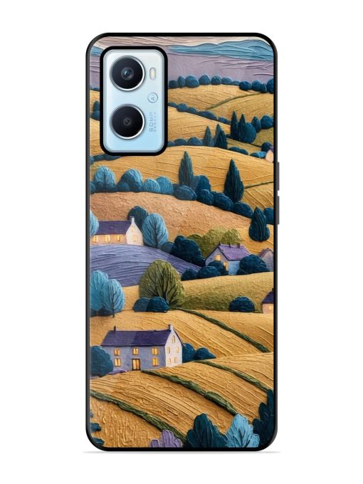 Rolling Hilltop Haven Glossy Soft Edge Case for Oppo A96 Chachhi