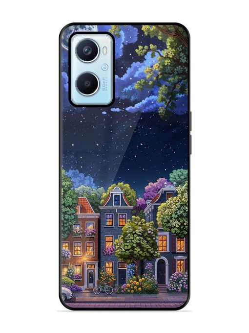 Moonlit Streets Glossy Soft Edge Case for Oppo A96 Chachhi