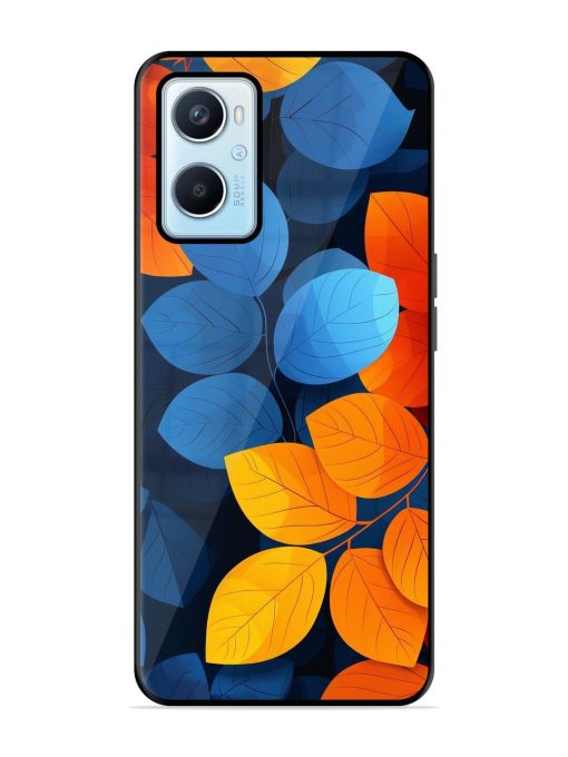 Autumn'S Contrast Glossy Soft Edge Case for Oppo A96 Chachhi